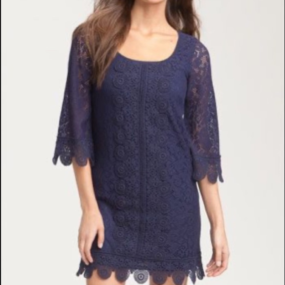 Lace Navy Dress by Laundry